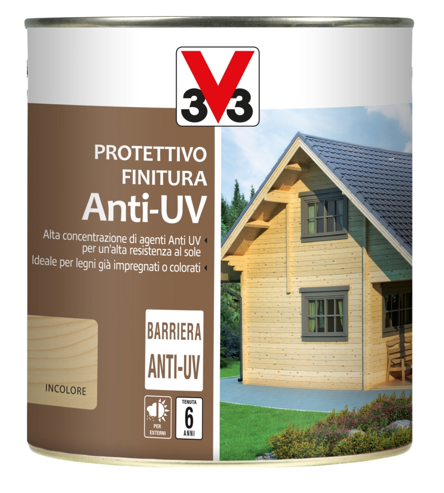 Protettivo e finitura a solvente anti uv, incolore - 0,75 litri